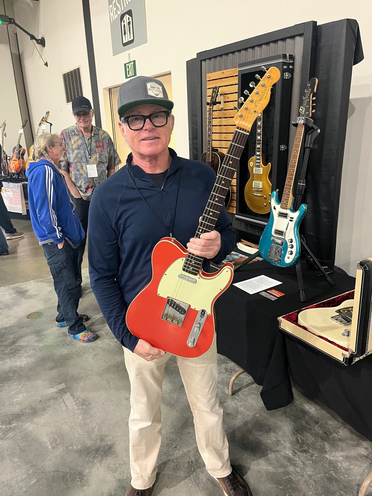 Our friends at Amigo Guitar Shows invited my brother Jay and I to bring my fathers guitars and memorabilia to their show in So Cal. Jay and I loved talking to players from around the world who loved dad and got to hold his guitars. 